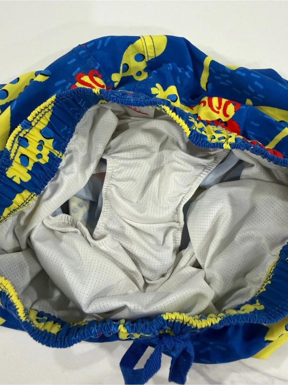 Hanna Andersson Boys Yellow Submarine & Octopus Rash Guard Swim Trunks Set Sz 8